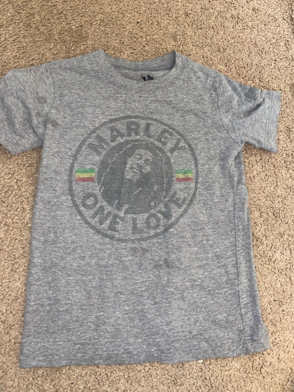 Kids Heather Gray Graphic Tee - One Love